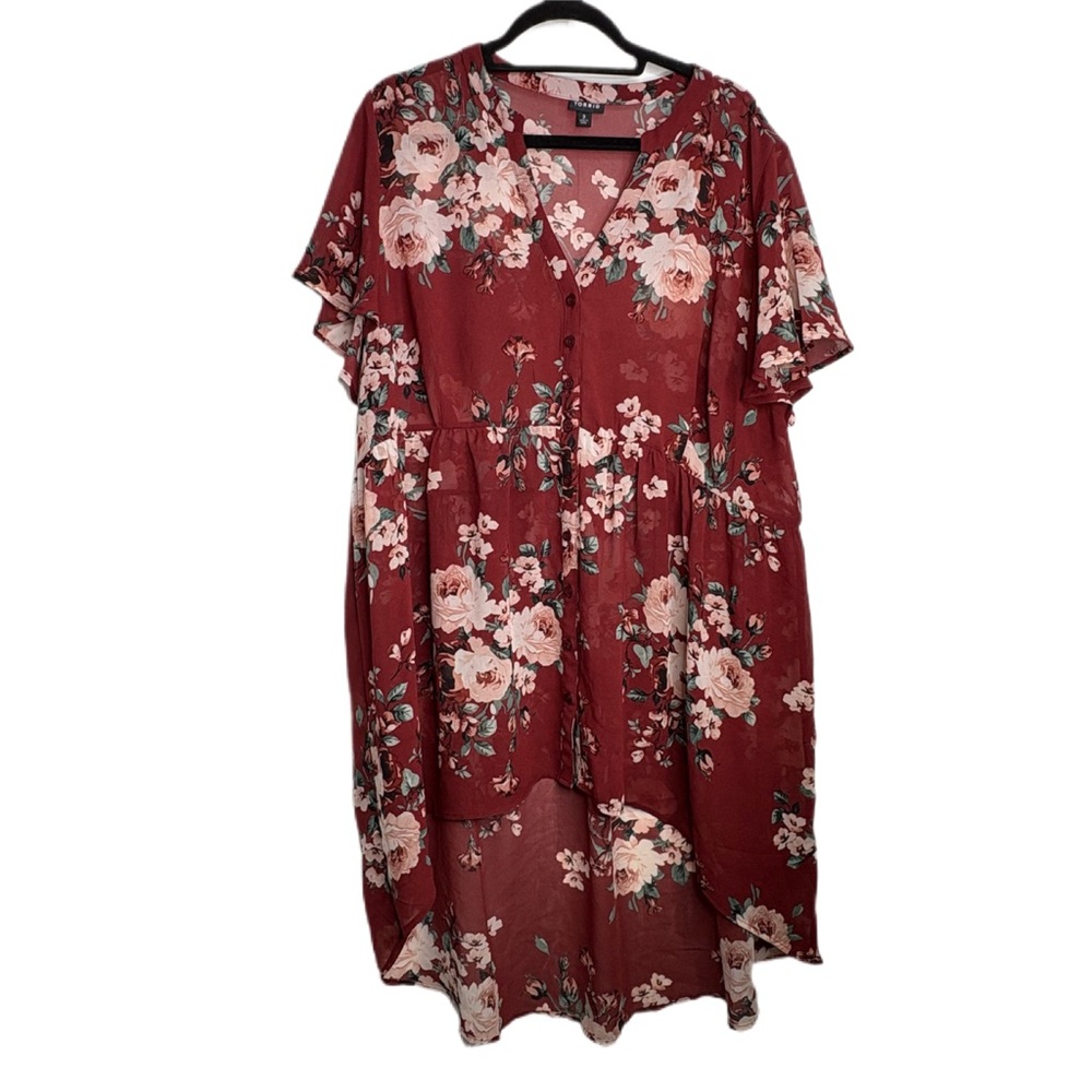 Torrid Lexie Floral Babydoll Tunic size 3 - Picture 3 of 12